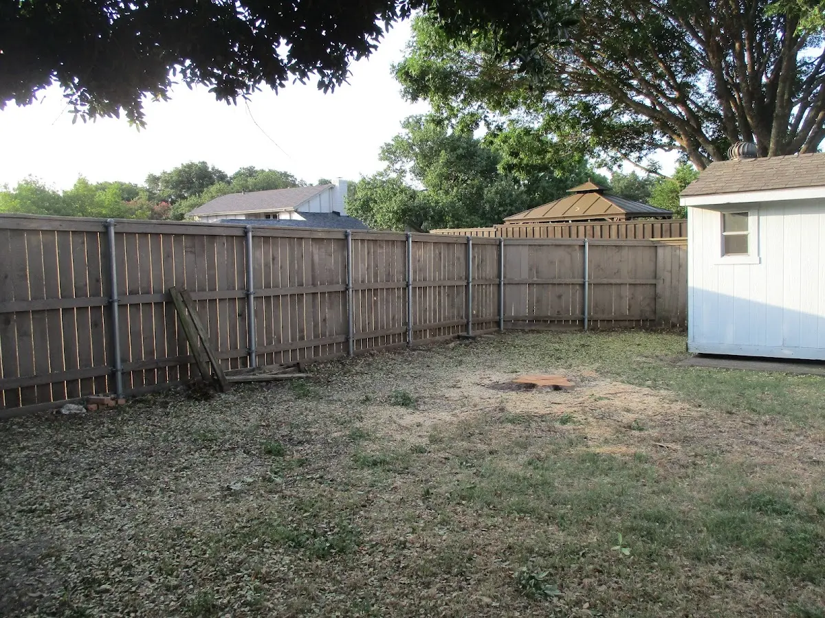 Cleared yard after professional tree removal in Blountsville